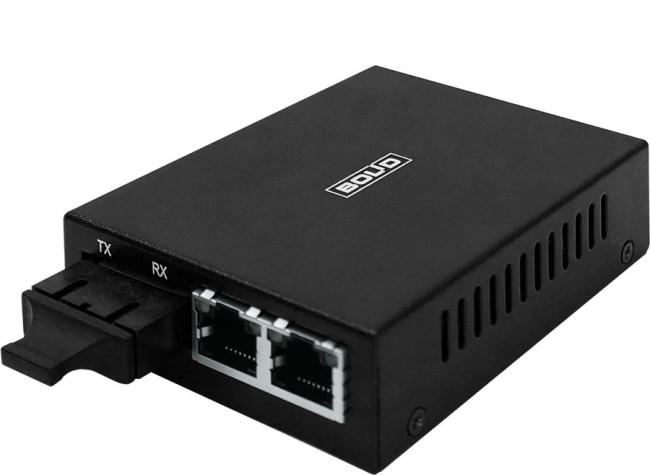 Ethernet-FX-MM Преобразователь Ethernet 10/100 Мбит/с в оптику. Многомодовое волокно до 2 км. Для обмена данными используются два волокна.