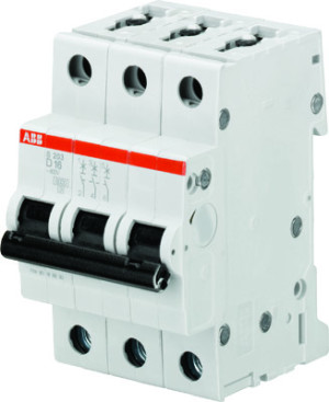 Выключатель автоматический модульный 3п D 20А 6кА S203 D20 ABB 2CDS253001R0201