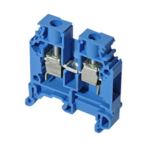 Клеммник винтовой M 4/6 N  на DIN-рейку 4 мм.кв. (синий) Entrelec TE 1SNA125116R0100