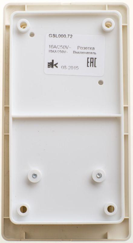 Блок комбинированный Glossa (розетка + 2-кл. выкл.) беж. SE GSL000272 Блок комбинированный Glossa (розетка + 2-кл. выкл.) беж. SE GSL000272