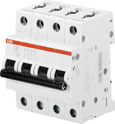 Выключатель автоматический модульный 4п C 40А 6кА S204 C40 ABB 2CDS254001R0404