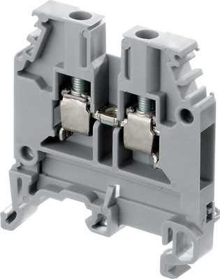 Клеммник винтовой M4/6 4 мм.кв.серый Entrelec TE 1SNA115116R0700