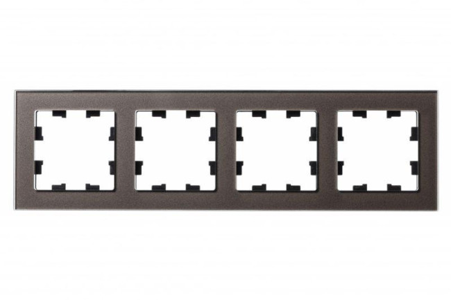 Рамка 4-м AtlasDesign Nature стекло мокко SE ATN320604 Рамка 4-м AtlasDesign Nature стекло мокко SE ATN320604