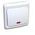 Переключатель проходной 1-кл. СП Этюд 10А IP20 с подсветкой бел. SE BC10-007B